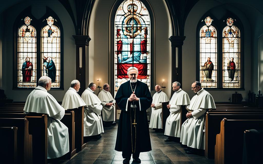 seks księży w polskim kościele